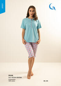PIGIAMA PINOCCHIO DONNA M/M Z55105 Tellini S.r.l. Ingrosso Abbigliamento